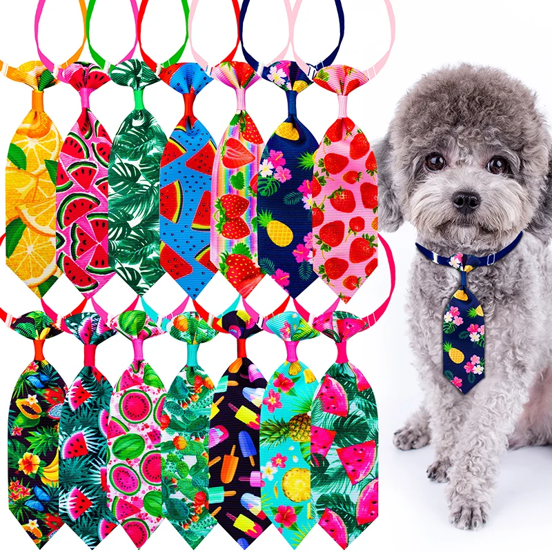 Accessoires d'été pour petits chiens, 100 pièces, nœuds papillon pour petits chiens, accessoires pour poils, cravates pour chiens, toilettage