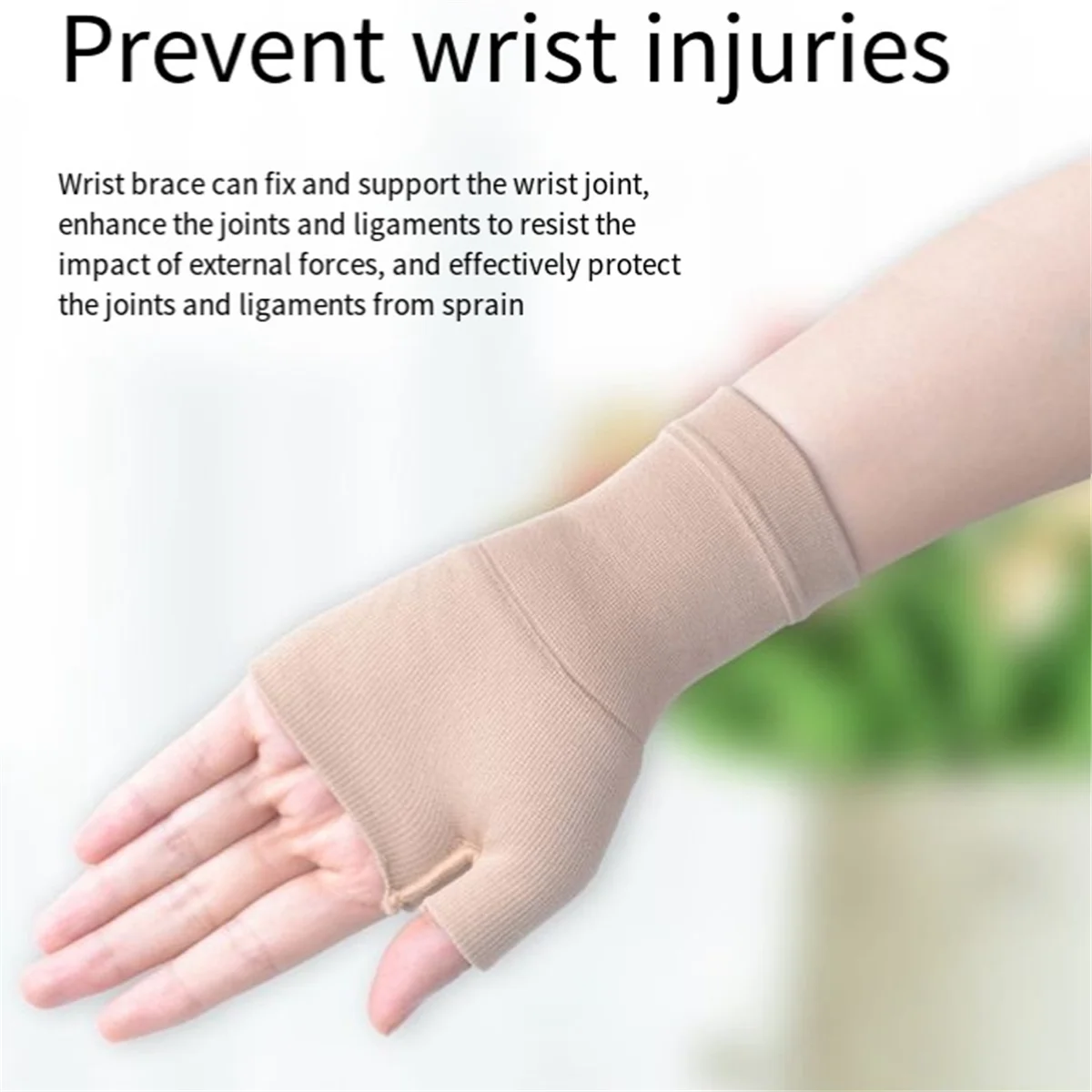 Guanti protettivi N18R Guanti da dolore con manica di supporto per il pollice e il polso per la fatica Sport Digitazione Dolore articolare Distorsione Guanti per le mani (Medio),A
