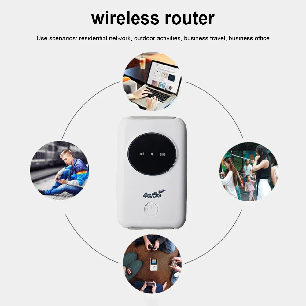 4G Lte Router Portable WiFi Repeater 3200mAh 150Mbps Outdoor Mobile Hotspot Wireless Router Wide Coverage with SIM Card Slot