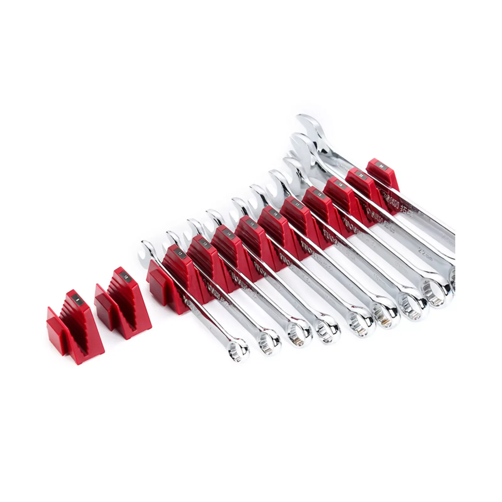 24PCS Wrench Holder Wrench Organizer Capacity Multifunctional Compact ABS Magnetic Modular Wrench Rack Holder