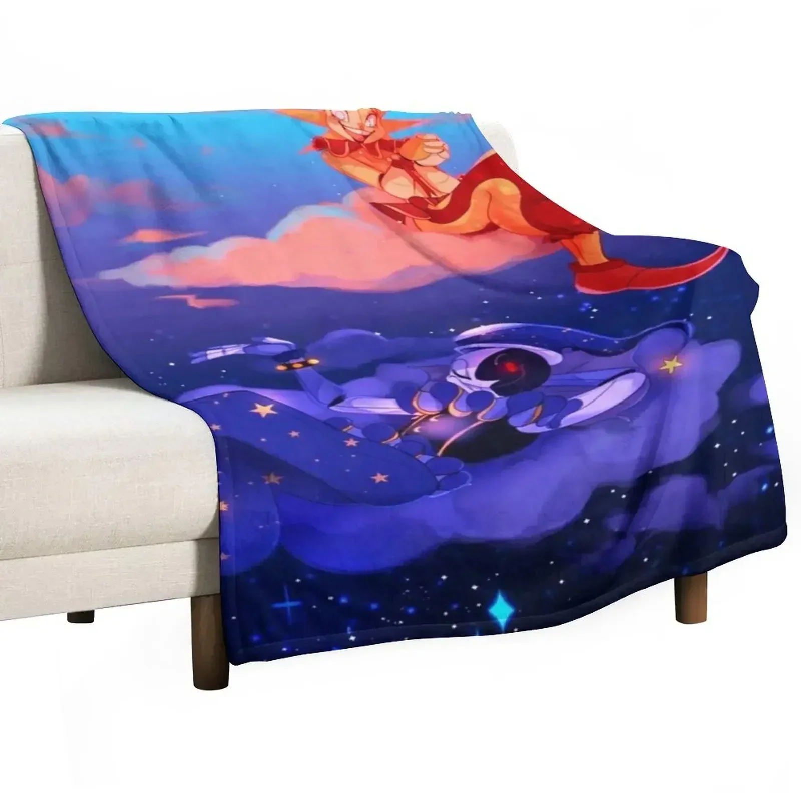 sundrop and moondrop Throw Blanket cosplay anime Tourist Loose Blankets