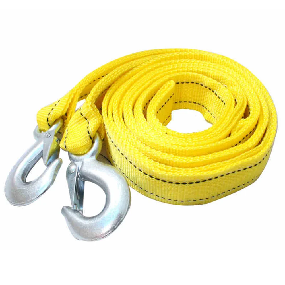 Car Tow Rope Straps with Hooks 5 Tons 4 Meters(1312ft) with Vehicle Storage Bag High Strength Emergency Towing Rope Cable Cord