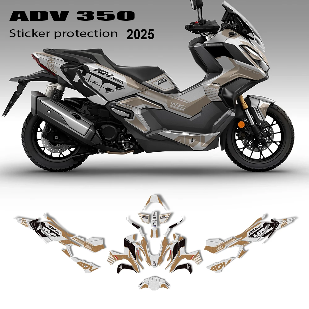 

ADV350 Sticker Protector Kit Motorcycle Accessories Fairing Full Graphic Decal For 350 ADV ADV 350 2024 2025