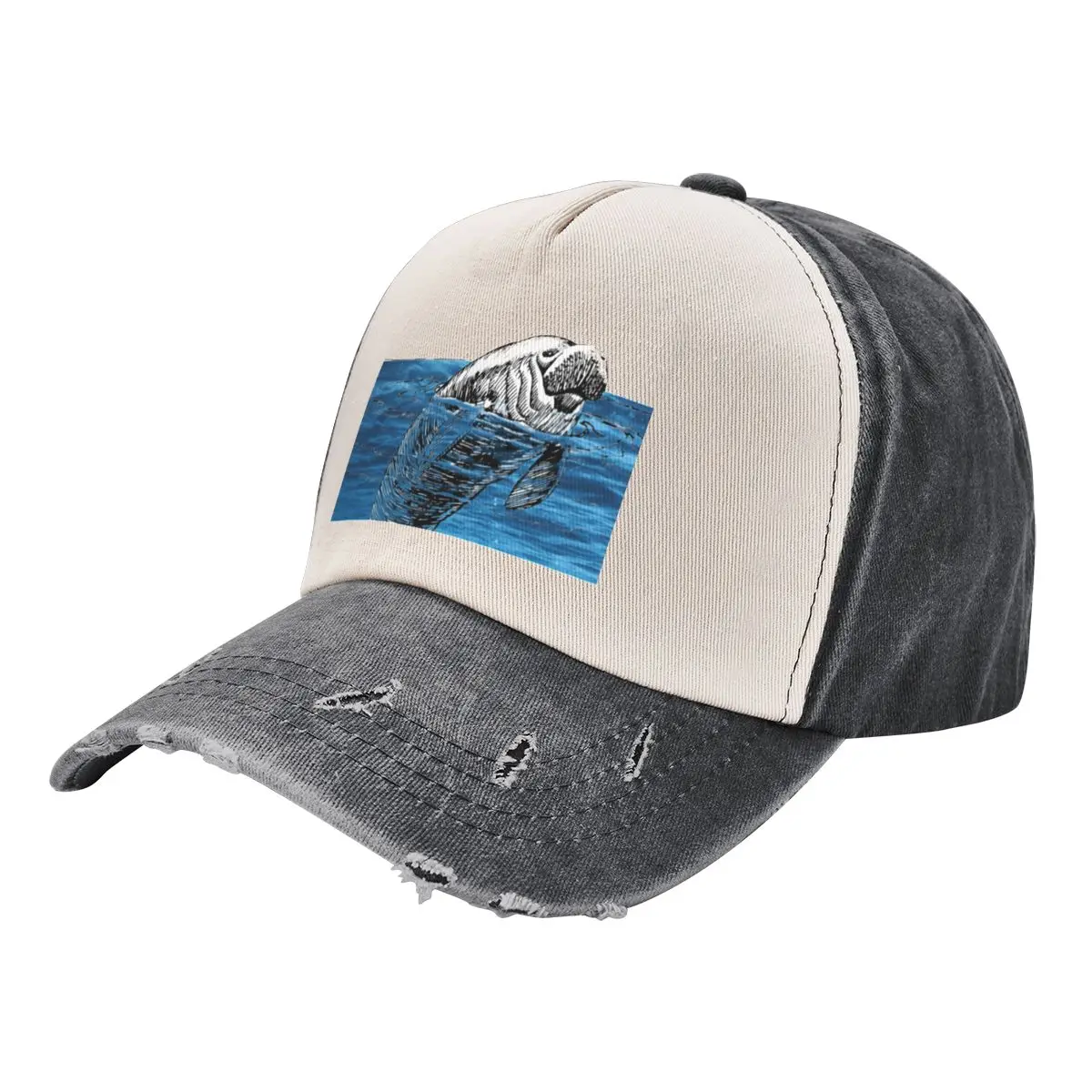 

Just a girl who loves manatees - manatees lover quote Baseball Cap Sun Cap Hat men Trucker Hat Women's Hats For The Sun Men's
