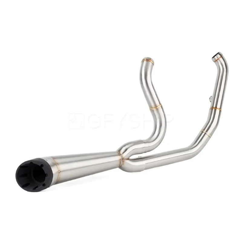 Motorcycle Exhaust Muffler With Header Link Pipe Slip-on For Harley Dyna Fat Bob 2008-2017 Super Glide 2007-2010 FXD FXDF Escape