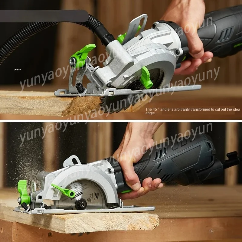 Mini Handheld Circular Saw Fine Handle Household Wood DIY Cutting Power Tool