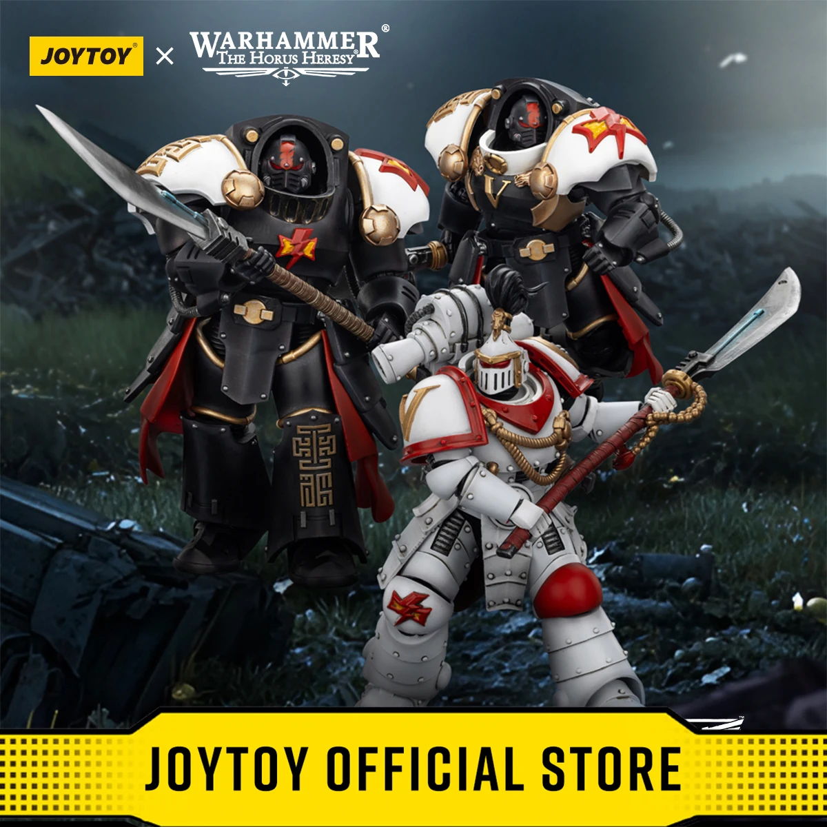 JOYTOY Warhammer "The Horus Heresy" 1/18 Action Figures White Scars Legion Praetor White Scars Ebon Keshig Terminator