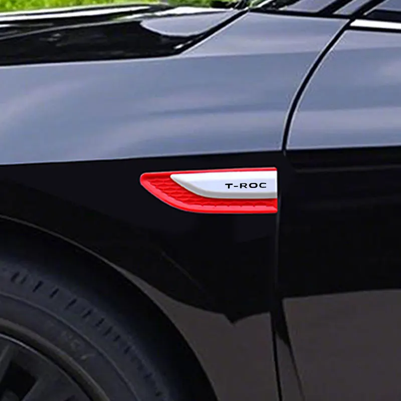 

Автомобильные наклейки, Стайлинг автомобиля, наклейка на кузов переднего колеса, декор для бровей, водонепроницаемая наклейка для VW Volkswagen T-ROC R line troc, аксессуары