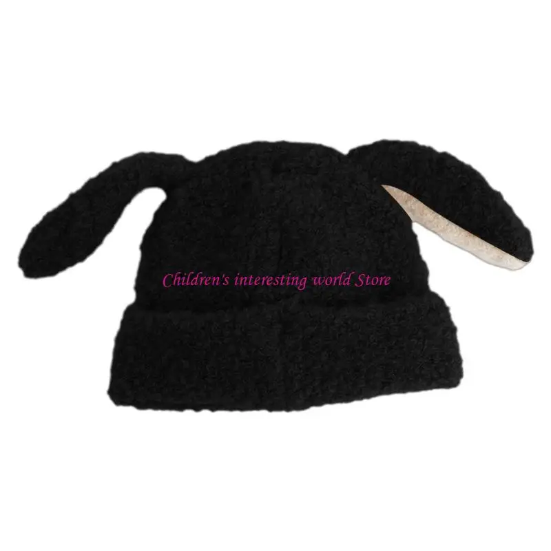 

Stylish Winter Hat with Long Ears Kids Wools Warm Hat Trendy for Boys & Girls 425F
