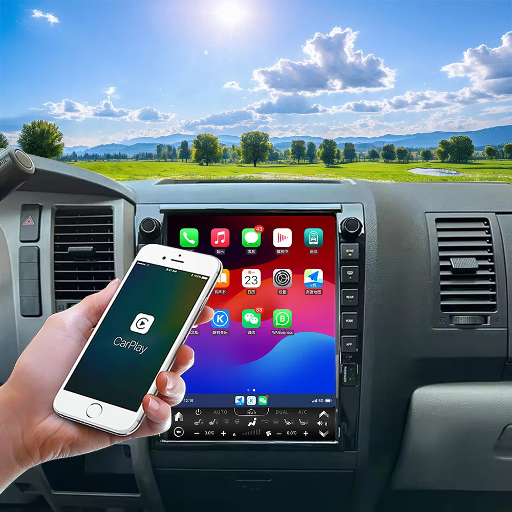 12.1inch Touch Screen Car Radio Android 13 Auto Screen Receiver For Toyota Tundra 2007-2013 Wireless CarPlay GPS Navi