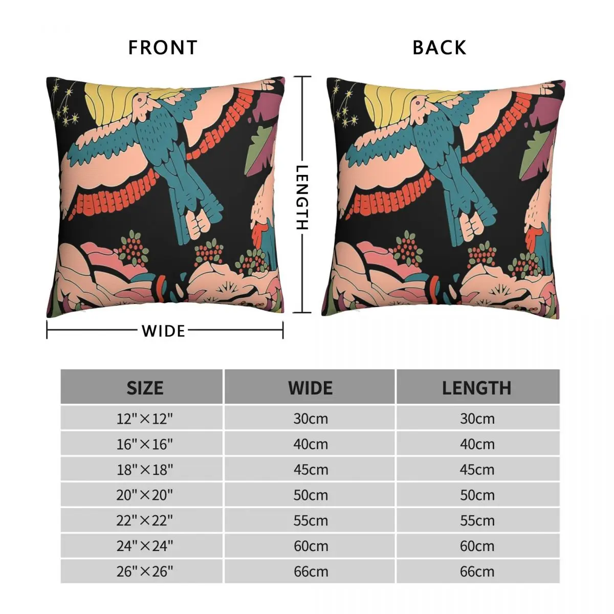 The Eagle Khruangbin Square Pillowcase Polyester Linen Velvet Pattern Zip Decor Throw Pillow Case Home Cushion Cover