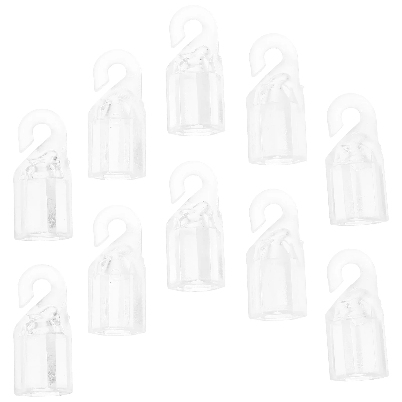 10 Pcs Venetian Rod Rotating Hook Vertical Blind Accessories Curtain 10pcs Wand Parts Component Pom Plastic Hooks