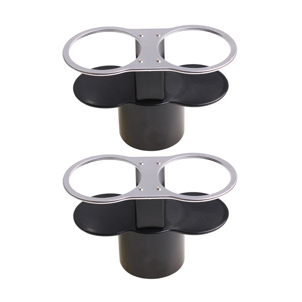 

2Pcs Car Cup Holder Durable Abs Plastic Drink Bottle Rack Stand Water Container Organizer Suitable Most Models Waterproof Easy