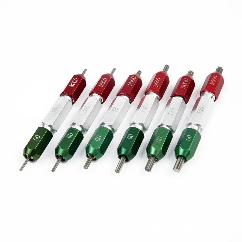 Torx Plug Gauge Plum Blossom Plug Gauge T8/T10/T15/T20/T25 Twelve Corner Gauges N3 N4 N5 N6 N8 N10 N12 N14 N16 N18 GO NOGO