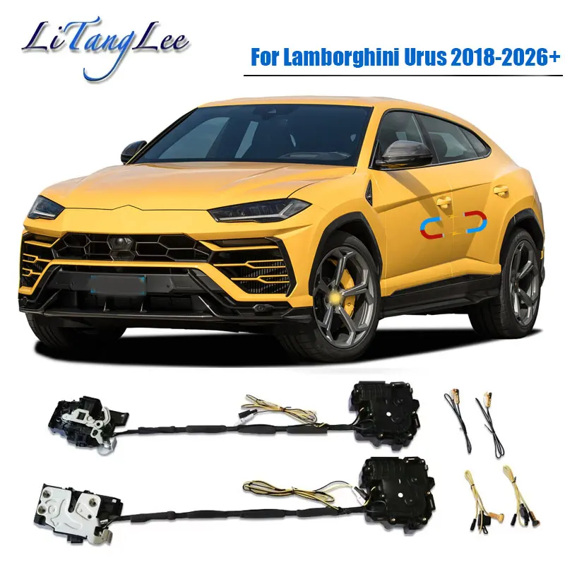 

For Lamborghini Urus 2018-2026+ Car Soft Close Door Latch Pass Lock Actuator Auto Electric Absorption Suction Silence Closer