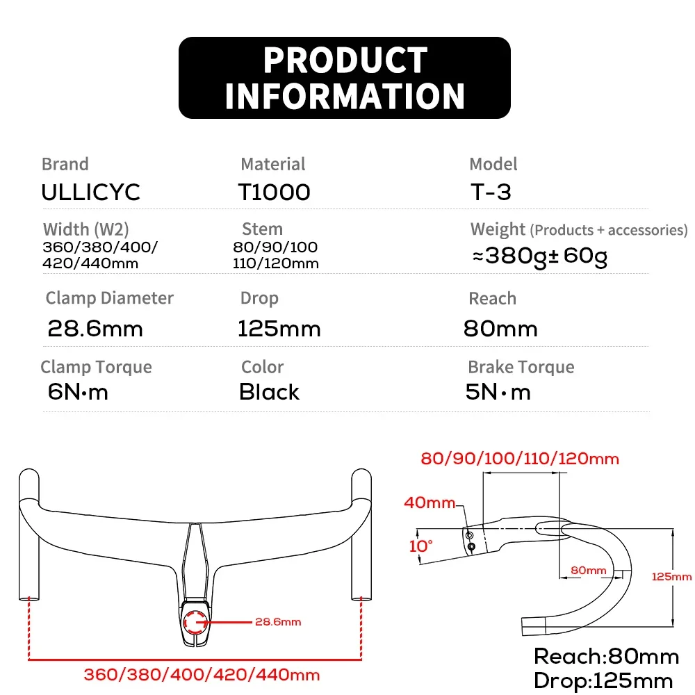 ​​Carbon Integrated Handlebar with FREE Computer Mount T1000 Carbon 380g for Garmin Wahoo Aero Road Bike Cockpit Upgrade​