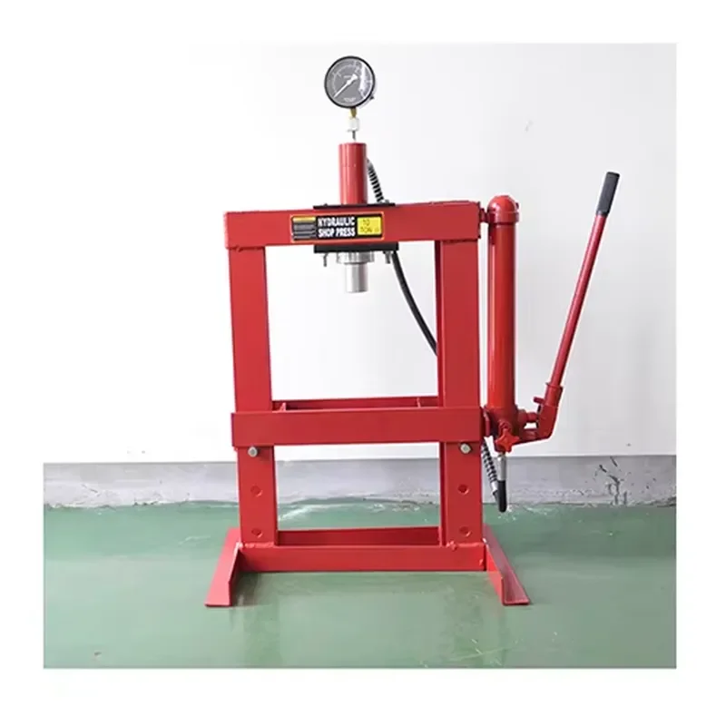 10 Ton Hydraulic Workshop Press Vehicle Equipment With Car Bottle Jack Heavy Duty Garage Tool For Auto Repair Maintenance Kit