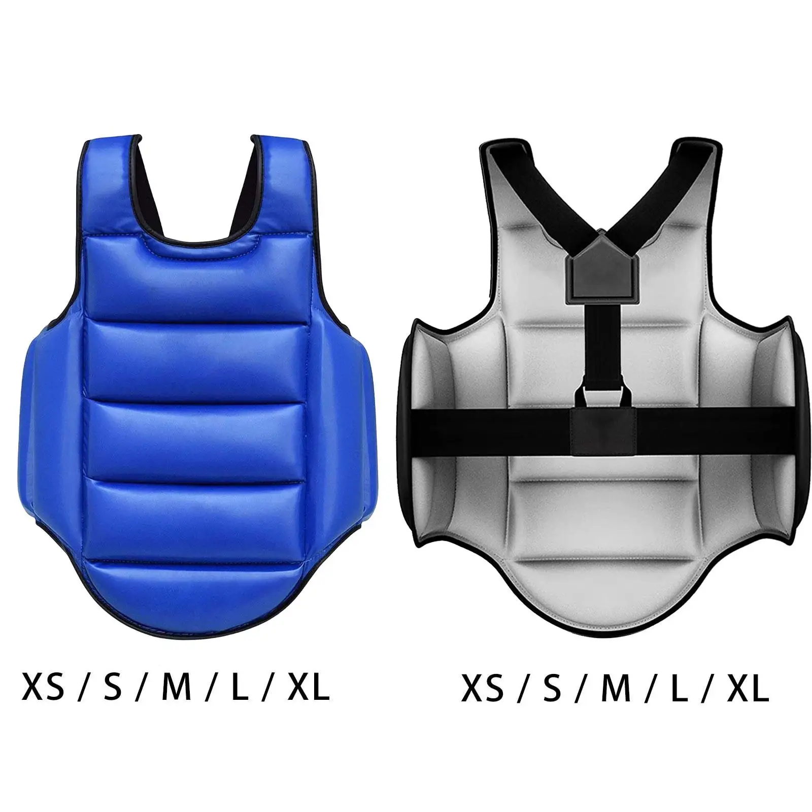 Taekwondo Protector Vest Adults Kids Rib Shield Armour Karate Chest Guard