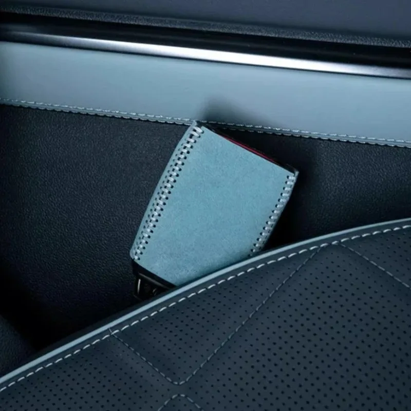 

Suede Seatbelt Base Cover for BYD Leopard 5 Leopard 8 Custom Vehicle-Specific Modification Part Decorative Accessory