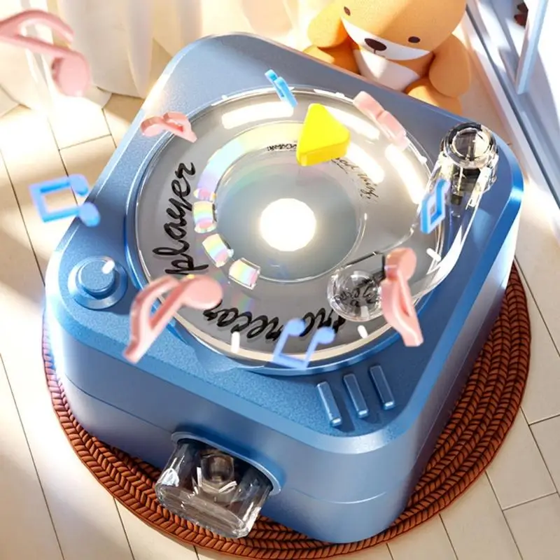 빈티지 미니 턴테이블 플레이어 키 체인 클래식 디자인 휴대용 음악 플레이어 수집가 음악 애호가를위한 키 체인