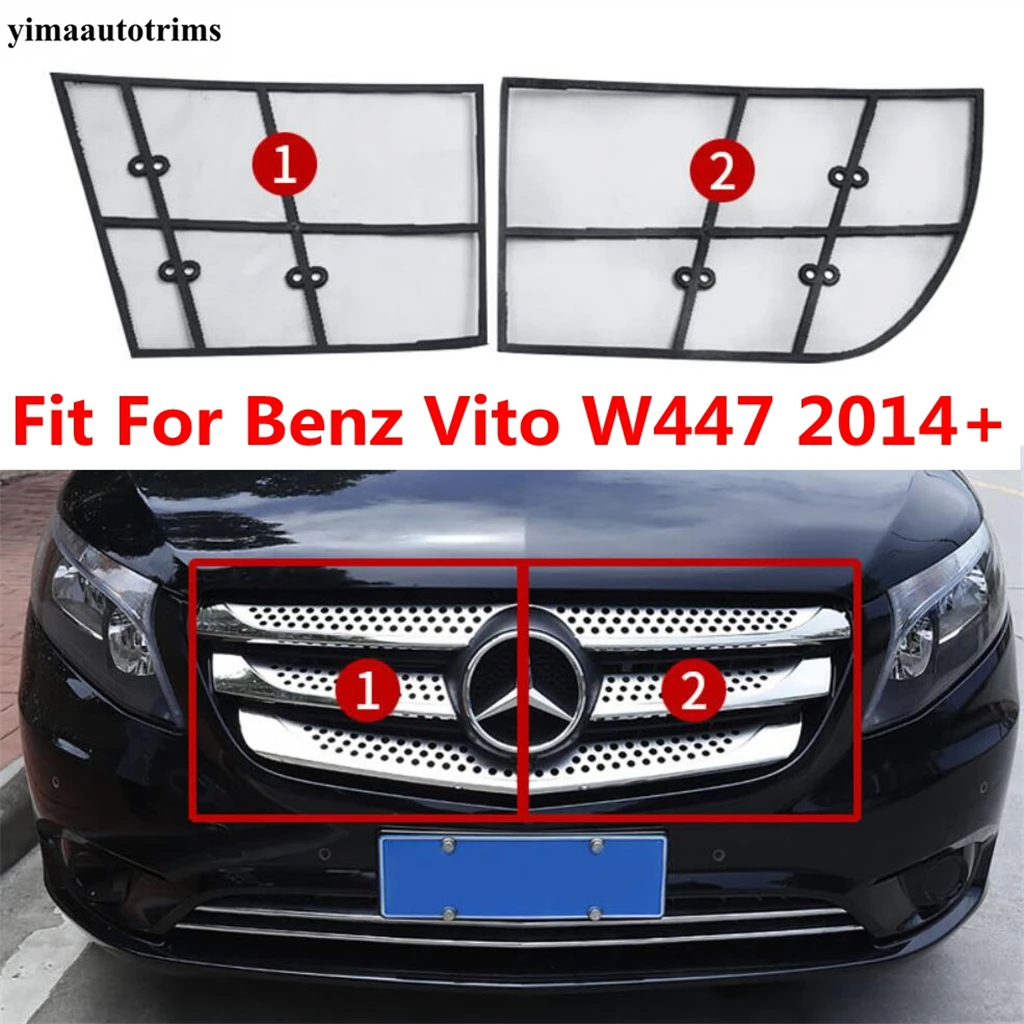 

Car Front Grille Insect Screening Insert Grill Net Mesh Protection For Mercedes-Benz Vito W447 2014 - 2021 Accessories Exterior