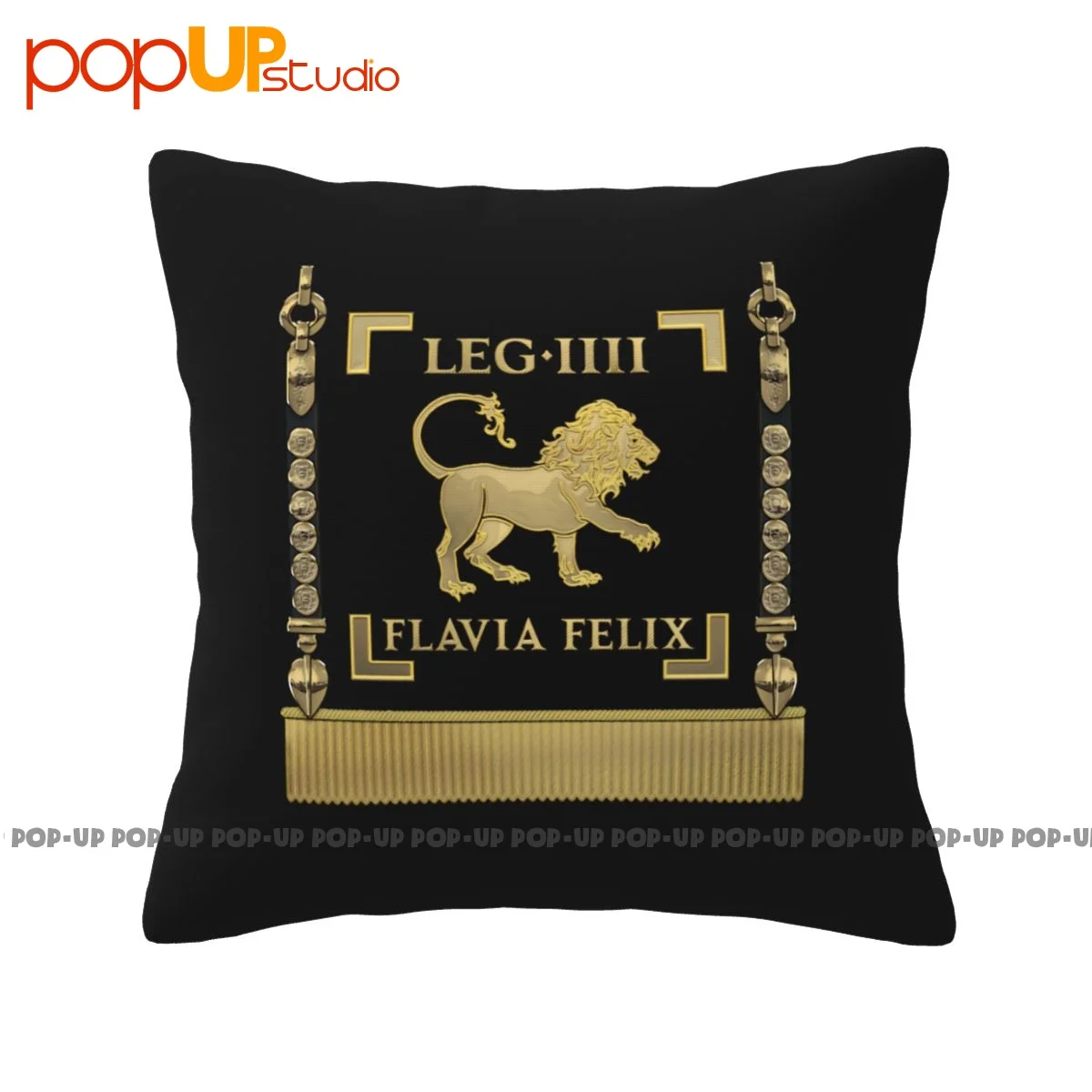 Spring Standard Of The Lucky Flavian Fourth Legion Vexillum Of Legio Iv Flavia Felix Pillowcase Throw Pillow Cover Breathable