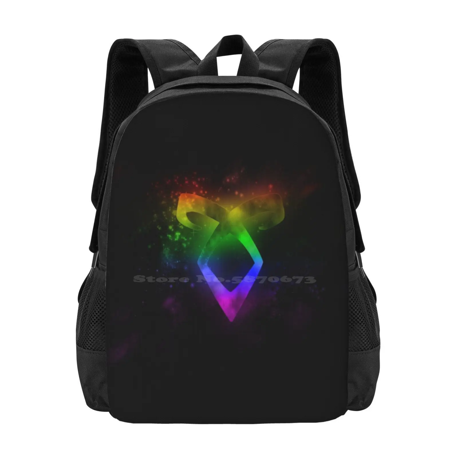 حقيبة ظهر Shadowhunters Rainbow Pride Angelic Rune Lgbt للرجال والنساء والفتيات المراهقات Rainbow Pride Saveshadowhunters Angelic #1