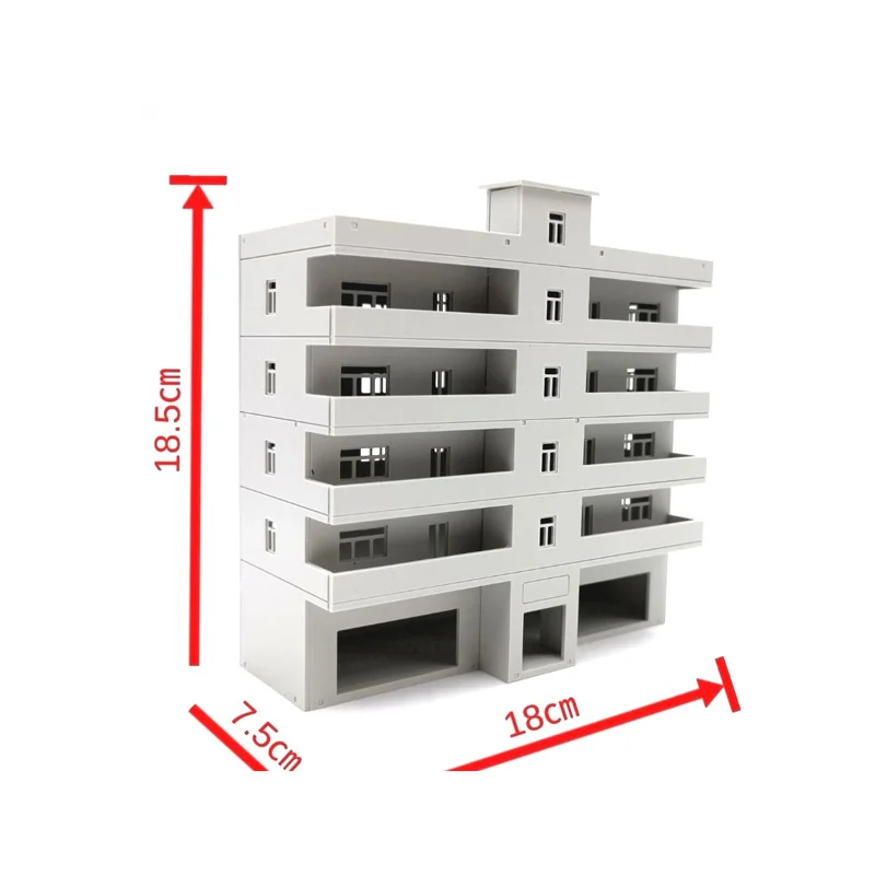 Brinquedo plástico da arquitetura do conjunto, ensino escolar, cena do modelo do edifício, 1: 144, 150, 100