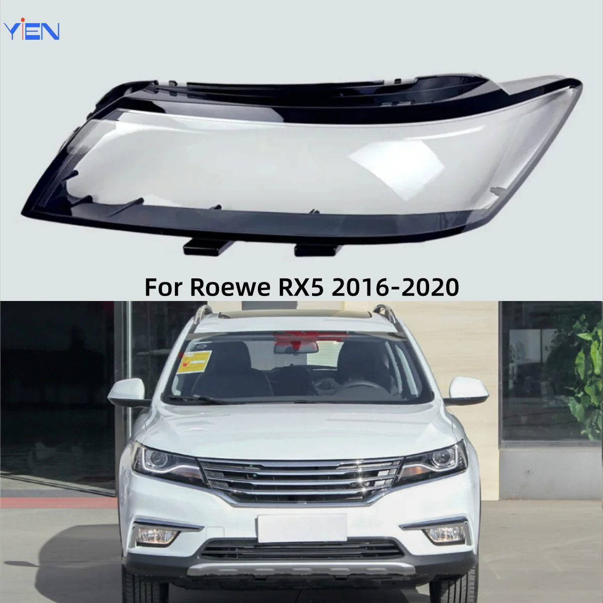 

For Roewe RX5 2016 2017 2018 2019 2020 Accessories Car Lampcover Caps Headlamp Car Front Headlight Lens Cover Lights Shell