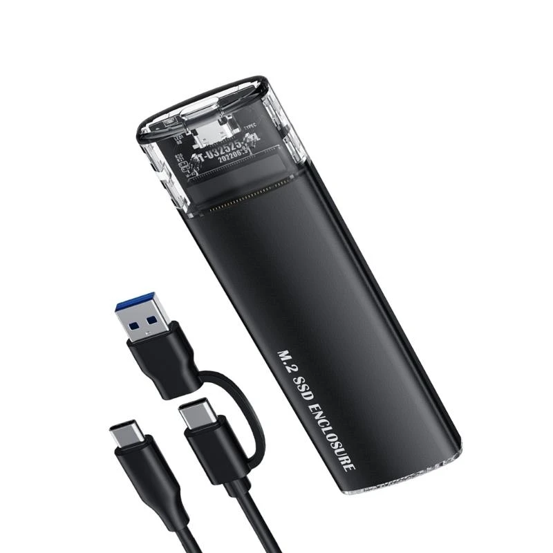 

M.2 External Hard Disk Case Box Double Protocols Optional and Heat Dissipation
