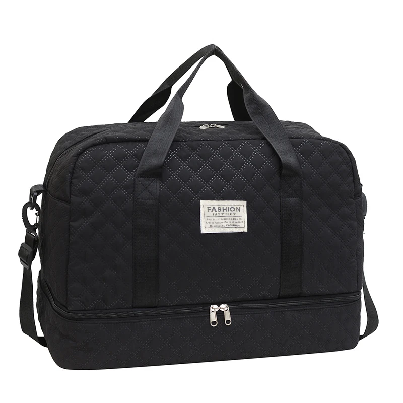 Set di borse da viaggio per uomo e donna con borsa per il trucco - Borsa in tinta unita - Essenziale per i viaggi - Conveniente e pratico