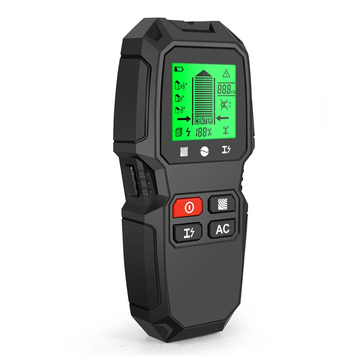 ハンドヘルド壁金属探知機、電子測定器、ACワイヤーケーブルファインダー、スタッドウッド、7-in-1