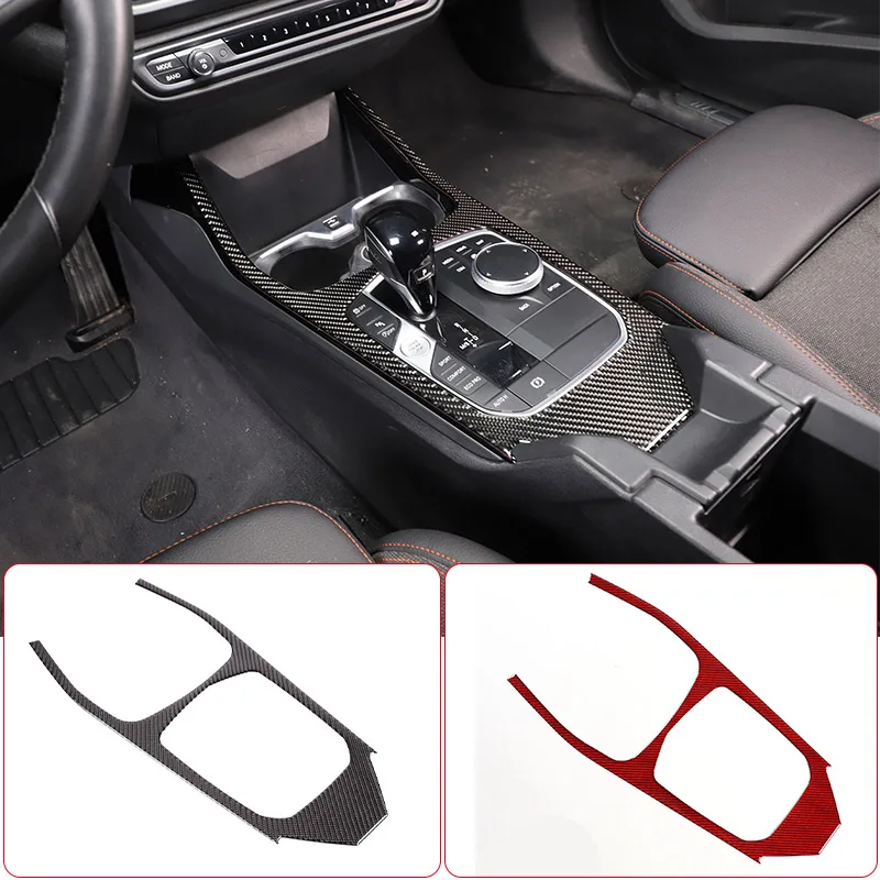 

Soft carbon fiber Car Center Control Panel Frame Decoration Sticker For BMW 1 Series 2 Series F40 F44 2020-2023 Car Accessories