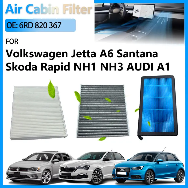 

6RD820367 HEPA Air Conditioning Cabin Filter For Volkswagen Jetta A6 1B Santana A05 Skoda Rapid AUDI A1 8X1 8XK Car Accessories