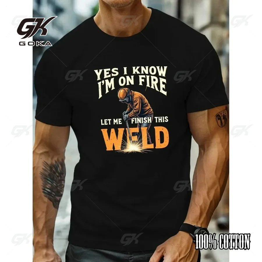 Summer Men 100% Pure Cotton Welder 