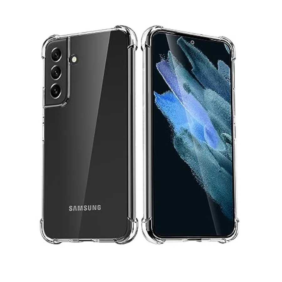for Samsung Galaxy S22 Phone Case, Clear Transparents Silicone TPU Rubber Back Cover Case