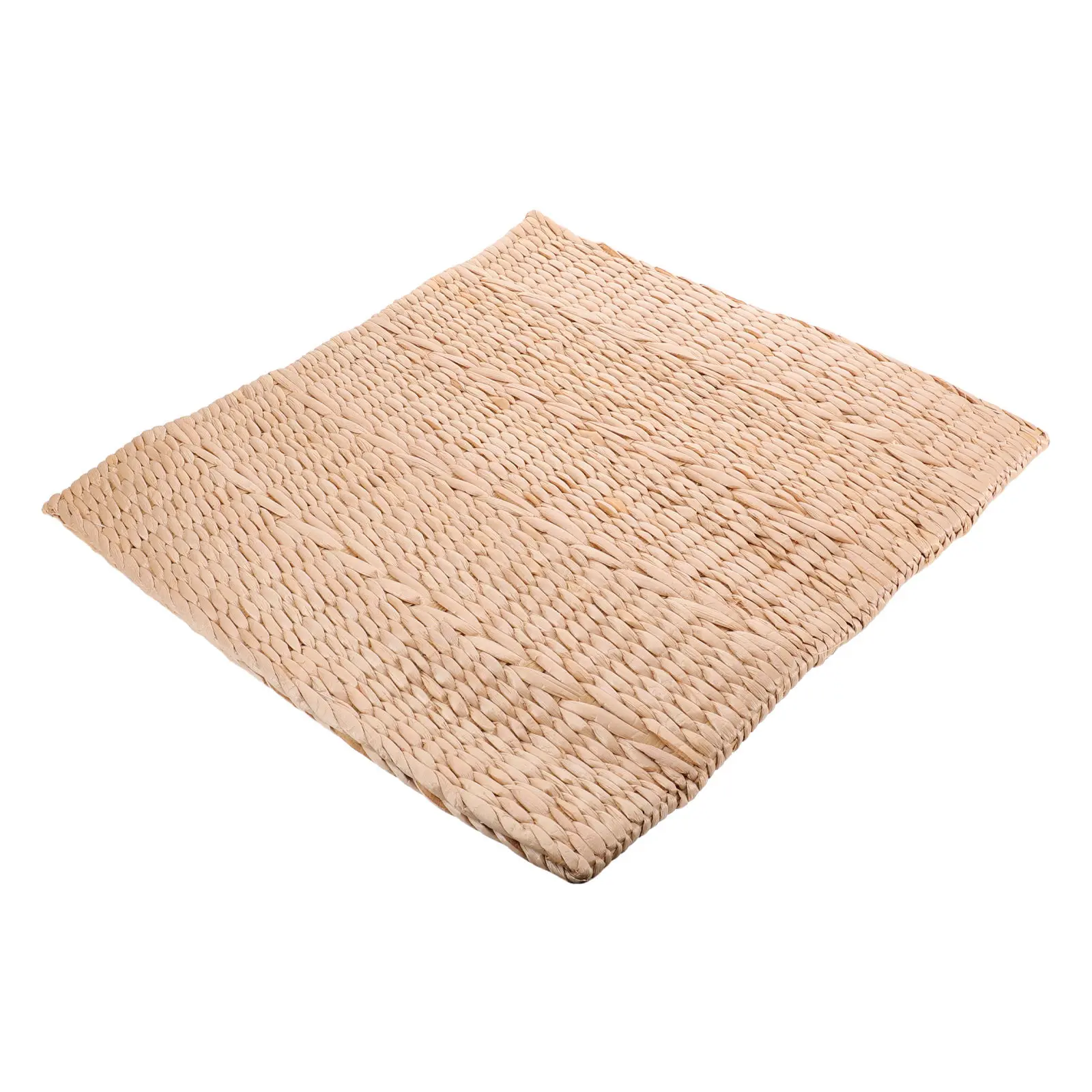 Cattail Cushion Hand Knitted Straw Mat Hand-woven Sitting Floor Pillow Crafted for Yoga