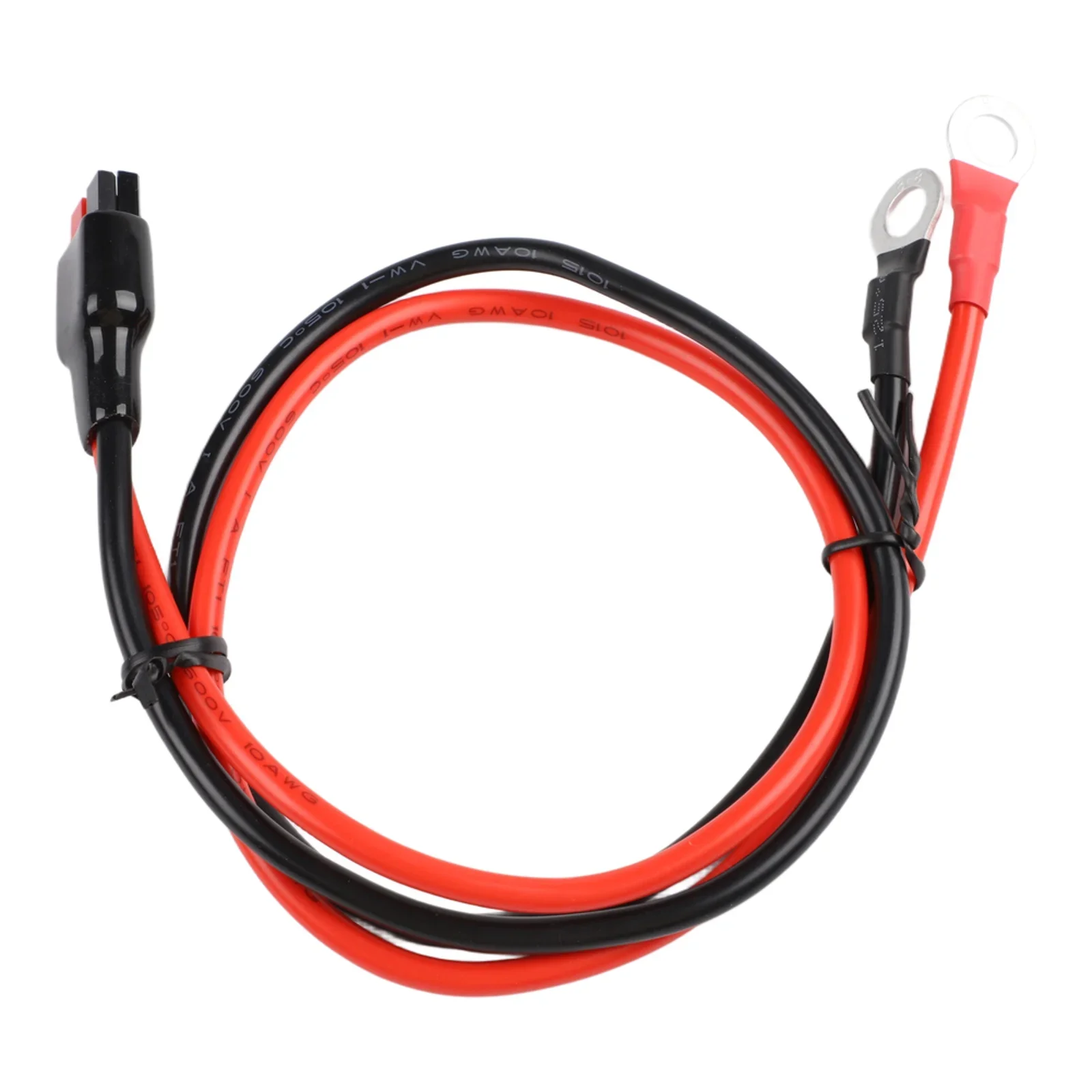45A Rated 10AWG Battery Cable With O-Ring Terminal For Reliable Interconnection Of Power Stations Solar Panels And Battery Units