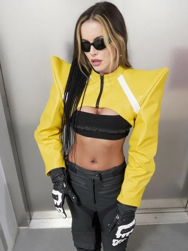 カラーブロ カウホーン ロングスウェットジャケット レディース スタンドカラー コントラストカラー PUレザー オルトコート シエンド ロングスウェット 冬...