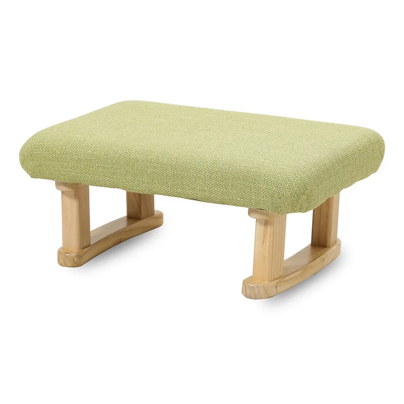 

*Household solid wood coffee table stool low stool fabric stool