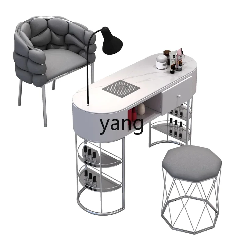 CX Multifunctional Nail Art Table and Chair Set Economical Single Double Light Luxury Nail Art Table