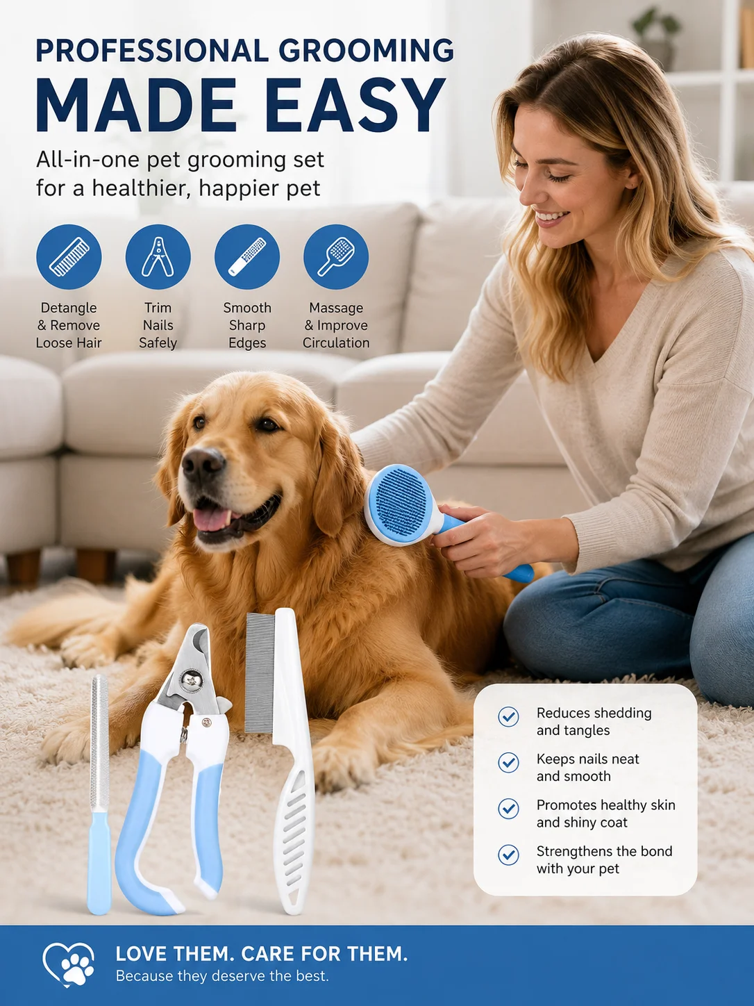 4-Piece Pet Grooming Kit - product detail 6