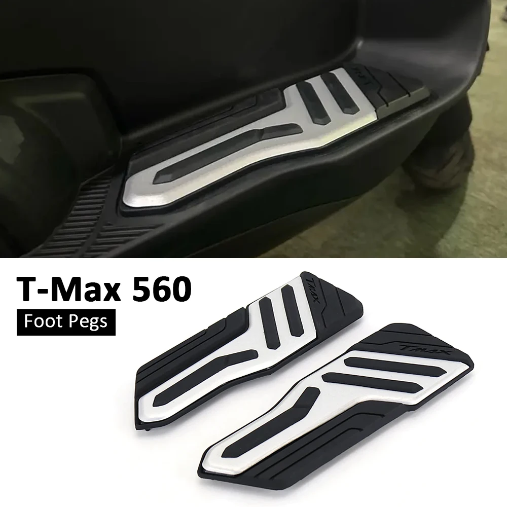 

Pair Motorcycle Black Pedals Foot Pegs Footrests Footboard For Yamaha T-MAX 560 T-MAX560 TMAX 560 TMAX560 2022 2023 2024 2025