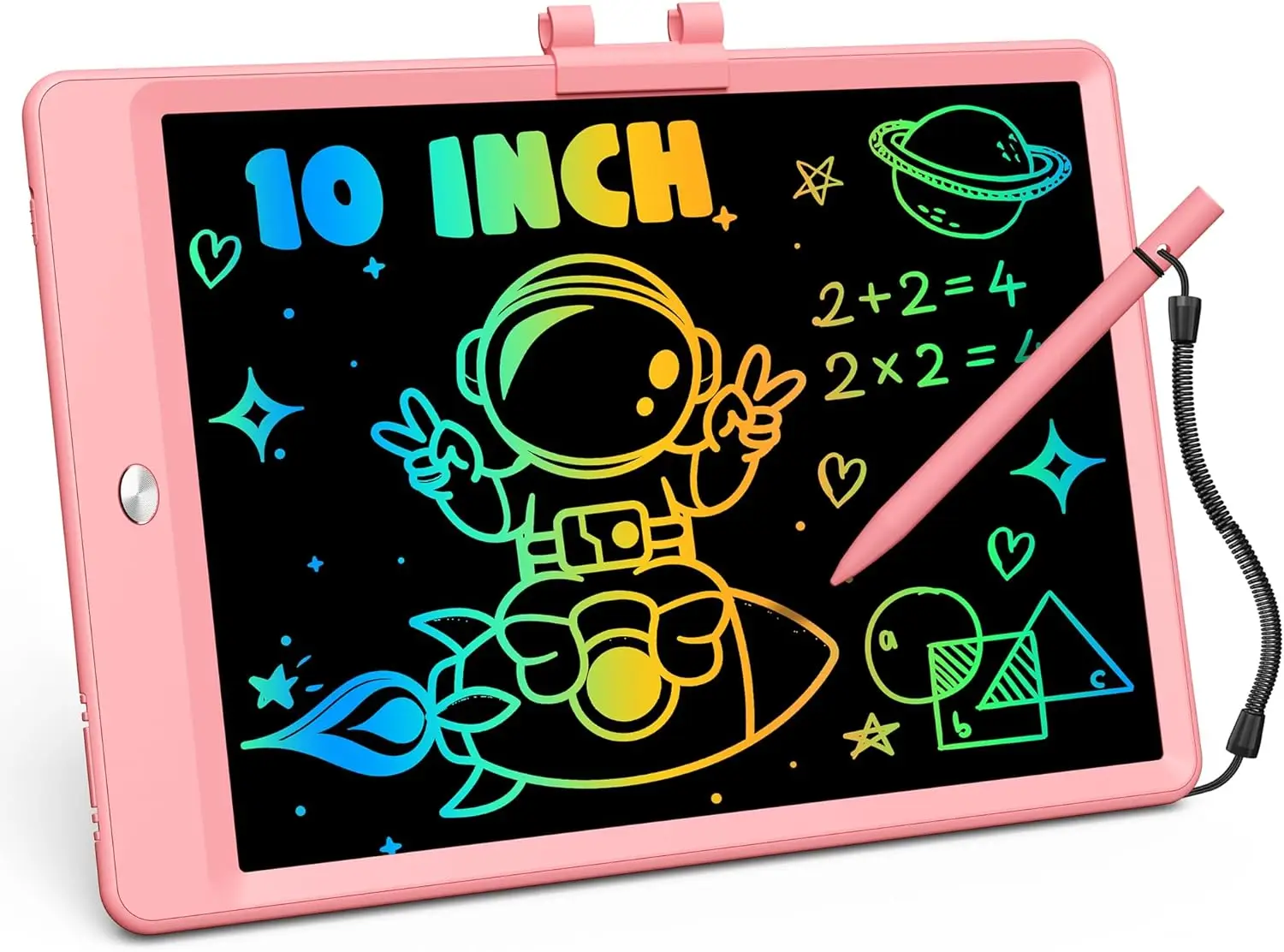 10 Inch Lcd Writing Drawing Tablet for Kids, Erasable Doodle Board Learning Travel Essentials Car Trip Toys