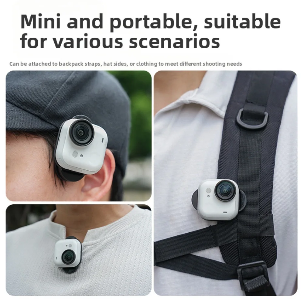 Backpack Clip For Insta360 GO Ultra Backpack Clip: Magnetic Quick-Release Sports Camera Mount ABS 7*6.2*5.4CM Backpack Clip