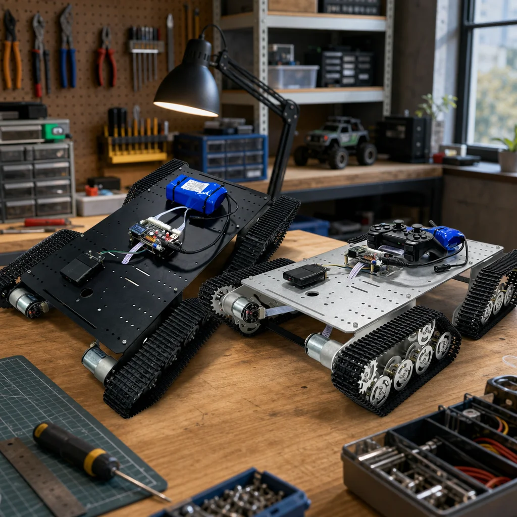 

Tracked Tank Chassis, ROS Robot Development Platform, Open Source Support for Secondary Development DIY