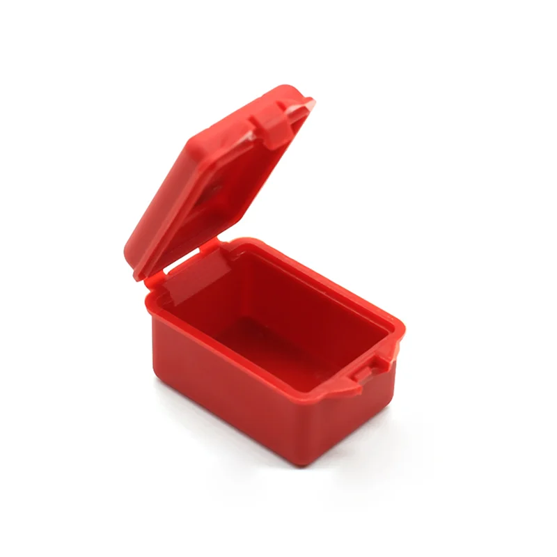 B49B-15Pcs Plastic Rc Car Storage Box Decoration Tool For Traxxas Trx4 Axial Scx10 90046 D90 1/10 Rc Crawler Accessories Red
