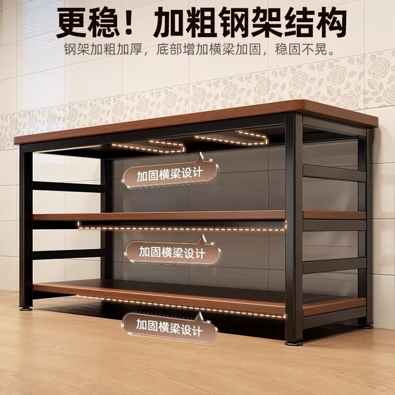 Portaoggetti multifunzionale per pentole Forno a microonde Piano portaoggetti da cucina