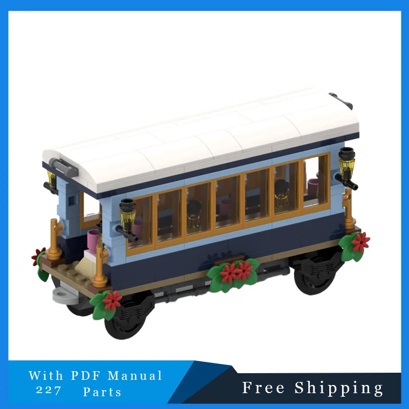 

277 PCS Creative Winter Festival Bus Technical Building Blocks Bricks Model Education DIY Assembly Toy For Kids Christmas Gifts