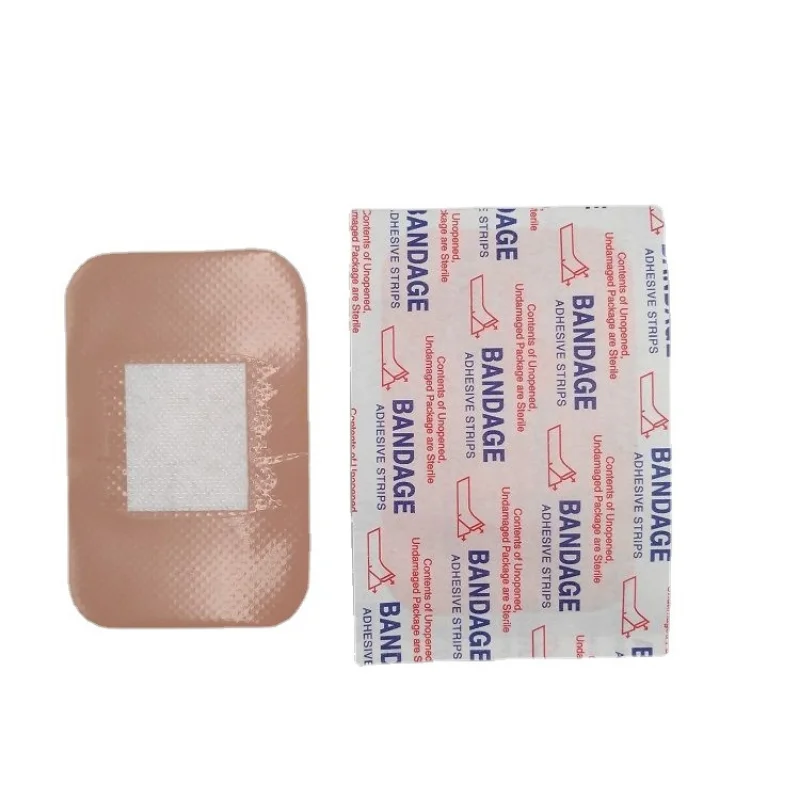 20pcs/set Large PE Band Aid Square Shaped Elestic Wound Plasters 7.5*5cm First Aid Skin Patch  Adhesive Bandages Tape